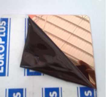 SS201 304 316 430 Gold Mirror Stainless Steel Sheet