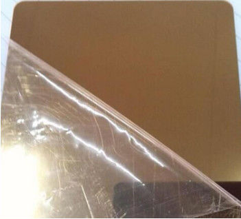 SS201 304 316 430 Gold Mirror Stainless Steel Sheet