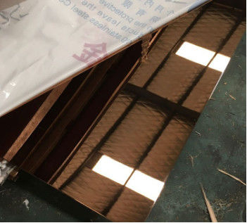 SS201 304 316 430 Gold Mirror Stainless Steel Sheet